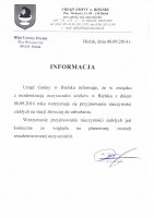Informacja w sprawie wstrzymania przyjmowania nieczystości ciekłych na Oczyszczalni Ścieków w Bielsku